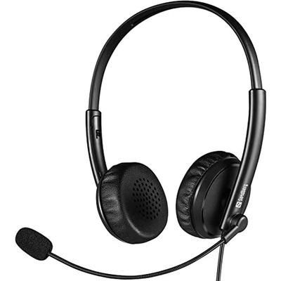 Sandberg 2in1 Office Headset Jack+USB 2in1 Office Headset Jack+USB, 126-21 (2in1 Office Headset Jack+USB, Headphones, Head-Band, Office/Call Center, Black, Binaural, Volume +, Volume -)