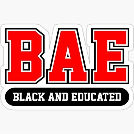BAE Black and Educated Definition Slay Snack African American Shirt - Pack of 3 Stickers - Auto, Wall, Laptop, Cell, Truck Sticker for Windows, Cars, Trucks