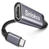 Sniokco USB C to HDMI Adapter, High Speed 4K USBC to HDMI Cable for Thunderbolt 3/4, HDMI to USB C Adapter with iPhone 16 15 Pro Max MacBook Pro Air iPad Pro iMac Galaxy S XPS Surface Book 3 and More view 1