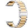 Compatible for Garmin Forerunner 745 Bands, YOUkei Stainless Steel Metal Replacemet Straps Compatible for Garmin Forerunner 745 Smartwatch (Silver-Gold) view 3