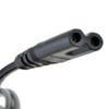 Digipartspower US 2-Prong Port AC Power Cord/Cable for PS2 PS3 Slim/Laptop HP Dell Acer Charger view 2