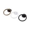 DUO ER Zinc Alloy Furniture Door Ring Pull Handle Knob Cabinet Dresser Drawer Pull Handle Antique Bronze/Black/White Jewelry Box Knob (Color : A) view 2
