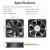 IP67 Waterproof 120mmx38mm 12V DC Cooling Fan High Speed 3500RPM RV Ventilation Exhaust 3-Pin Fan view 3