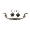 DUO ER Antique Furniture Handles Box Suitcase Holder Cabinet Knobs and Handles Drawer Kitchen Pull Cupboard Handle Furniture Fittings (Color : Hole spacing 128mm) view 1