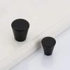 DUO ER 1pc Solid Black Knob Brass Knob Drawer Knobs Pulls Cupboard Handles Dresser Pull Cabinet Handle Pull Gold Circle Modern Style (Color : Plain Black S) view 3