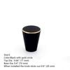 DUO ER 1pc Solid Black Knob Brass Knob Drawer Knobs Pulls Cupboard Handles Dresser Pull Cabinet Handle Pull Gold Circle Modern Style (Color : Plain Black S) view 4