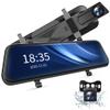 2.5K Mirror Dash Cam Voice Control, Dual Dash Cam with 10" Touch Screen, Rear View Mirror Camera, Waterproof Backup Camera, Parking Assist, Smart Parking Mode, Loop Recording, G-Sensor view 1
