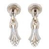 DUO ER 2pcs Antique Furniture Drop Pull Handle Cabinet Handles and Knobs Kitchen Drawer Cupboard Chinese Ring Pull Handles with Screws (Color : B) view 1