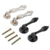 DUO ER 2pcs Antique Furniture Drop Pull Handle Cabinet Handles and Knobs Kitchen Drawer Cupboard Chinese Ring Pull Handles with Screws (Color : B) view 4