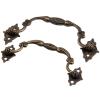 DUO ER 1pc Antique Bronze Furniture Handles Iron Cabinet Knobs and Handles Drawer Door Cupboard Kitchen Pull Handle Furniture Fittings (Color : 93mm Hole spacing) view 1