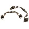 DUO ER 1pc Antique Bronze Furniture Handles Iron Cabinet Knobs and Handles Drawer Door Cupboard Kitchen Pull Handle Furniture Fittings (Color : 93mm Hole spacing) view 3