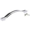 DUO ER 1pc 96/128/160mm Furniture Handle Diamond Crystal Alloy Cabinet Handle and Knob Cupboard Kitchen Wardrobe Drawer Pull Handle (Color : Black 128mm) view 1
