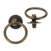 DUO ER 2pcs 40x30mm Vintage Alloy Cabinet Handles Furniture Knobs Kitchen Drawer Cupboard Chinese Ring Pull Handles for Wooden Box view 4