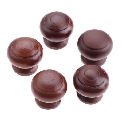 DUO ER 5pcs Natural Wood Cabinet Drawer Pull Handles Cabinet Knobs and Handles Cupboard Door Furniture Handles Pulls Furniture Hardware (Color : B)