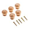 DUO ER 5pcs Natural Wood Cabinet Drawer Pull Handles Cabinet Knobs and Handles Cupboard Door Furniture Handles Pulls Furniture Hardware (Color : B) view 3