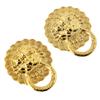 DUO ER 2pcs 29 * 24mm Gold Furniture Handle Lion Head Furniture Door Cabinet Dresser Drawer Pull Handle Knob Ring Furniture Fittings view 1