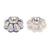 DUO ER 1pc 40x25mm Ceramic Pull Knob Furniture Handle Flower Cabinet Knobs and Handles Cupboard Kitchen Drawer Pull Furniture Hardware (Color : B) view 3