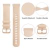 3-Pack Sport Bands Compatible with Fitbit Versa 4/Versa 3/Sense 2/Sense Band, Classic Soft Silicone Replacement Wristband Strap Accessories for Women Men(Smoke Violet/Pink/Milk Tea) view 3