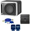 Alpine R-SB10V Pre-Loaded R-Series 10-inch Subwoofer Enclosure, S-A60M 600 Watt Mono Amplifier, and Wiring Kit view 1