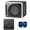 Alpine R-SB12V Pre-Loaded R-Series 12-inch Subwoofer Enclosures, with Alpine S-A60M 600 Watt Mono Amplifier view 1