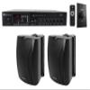 Rockville RCS80-1 Bundle: 60-Watt 70V Amplifier with Bluetooth Receiver, (2) WET-5B 5.25-in 8-Ohm 40-Watt RMS IPX55 Wall Speakers, VOL70100 100-Watt 70V Wall Volume Control, for Caf, 4-Items view 1