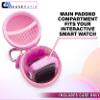 CASEMATIX Smartwatch Travel Case Compatible with Little Tikes Tobi, Tobi 2 Robot Smartwatch - Hard Case for Watch with Carabiner and Accessory Storage, Pink Case Only view 3