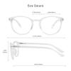 VisionGlobal Blue Light Blocking Glasses, 2 Pack Computer Reading Glasses for Anti EyestrainStylish Oval Frame, Anti Glare(Clear + Clear Gray, 0.25 Magnification) view 3