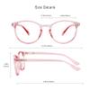 VisionGlobal Blue Light Blocking Glasses, 2 Pack Computer Reading Glasses for Anti EyestrainStylish Oval Frame, Anti Glare(Clear Pink + Champagne, 1.00 Magnification) view 3