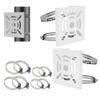 Ahn'Qiraj 2Pcs Universal Vertical Pole Mount Bracket Mount Camera Adapter for CCTV Security Camera Ptz Dome Vertical Pole Wall Mounting Bracket with 8 Loops view 1