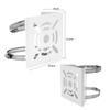 Ahn'Qiraj 2Pcs Universal Vertical Pole Mount Bracket Mount Camera Adapter for CCTV Security Camera Ptz Dome Vertical Pole Wall Mounting Bracket with 8 Loops view 2