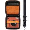 Aenllosi Hard Carrying Case Compatible with Fujifilm Instax Square SQ40/SQ1 Instant Camera,Mesh Pocket for Fujifilm Instax Square Film & Charging Cable(Inside Orange) view 1
