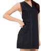 Neck Sleeveless Apron with Mesh Back Hairdresser Barber Apron for Salon with Pockets for Tools Stylish Design for Professional Use view 3