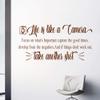 Life is Like a Camera - quotes wall stickers motivation, Vinyl Wall Art Stickers for Office, school, Home view 2