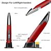 lychee Rechargeable Pocket Pen Mouse, Left/Right-Handed Wireless Optical Ergonomic Mouse with Stylus Function RGB Backlit Type-C & Micro USB Adapter for PC Laptop Notebook Mac (Red) view 2