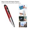 lychee Rechargeable Pocket Pen Mouse, Left/Right-Handed Wireless Optical Ergonomic Mouse with Stylus Function RGB Backlit Type-C & Micro USB Adapter for PC Laptop Notebook Mac (Red) view 3