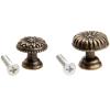 DUO ER 1pc Antique Bronze Furniture Cabinet Knobs and Handles Kitchen Drawer Cupboard Door Pull Handle Jewelry Wood Box Wooden Handles (Color : 17X15mm) view 2