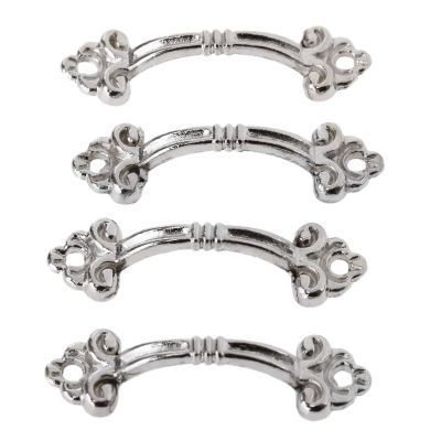 DUO ER 4pcs 48x14mm Furniture Handle Cabinet Knob and Handle Decorative Jewelry Box Drawer Cupboard Handle Pull Knob Furniture Fittings