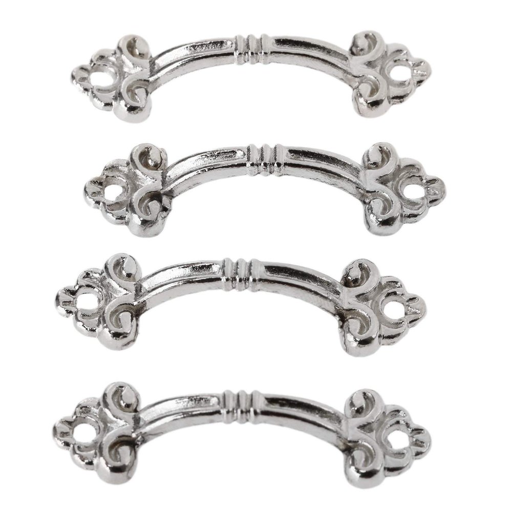 DUO ER 4pcs 48x14mm Furniture Handle Cabinet Knob and Handle Decorative Jewelry Box Drawer Cupboard Handle Pull Knob Furniture Fittings
