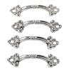 DUO ER 4pcs 48x14mm Furniture Handle Cabinet Knob and Handle Decorative Jewelry Box Drawer Cupboard Handle Pull Knob Furniture Fittings view 1
