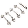 DUO ER 4pcs 48x14mm Furniture Handle Cabinet Knob and Handle Decorative Jewelry Box Drawer Cupboard Handle Pull Knob Furniture Fittings view 2