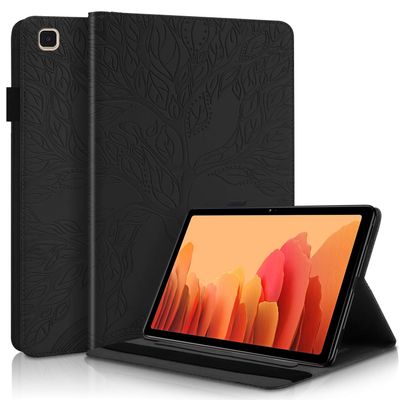 TIPOYOROO Case for Samsung Galaxy Tab A7 10.4'' 2022/2020 Lightweight PU Leather Flip Wallet Stand Cover Shell with Card Pocket Pencil Holder for Galaxy Tab A7 10.4 Inch SM-T500/503/505/507-Black