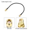 uxcell Antenna Extension Cable RP-SMA Male to RP-SMA Female Bulkhead Low Loss RG174 8 Inch view 2