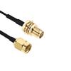 uxcell Antenna Extension Cable RP-SMA Male to RP-SMA Female Bulkhead Low Loss RG174 8 Inch view 3