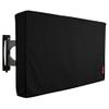 iBirdie Outdoor TV Cover 70 to 75 inch Weatherproof, Cover Size 68''L x 42''H, Waterproof for Outside Flat Screen 70 to 75 inch TV, Black, 600D Thick Fabric Screen Protector with Bottom view 1