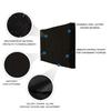 iBirdie Outdoor TV Cover 70 to 75 inch Weatherproof, Cover Size 68''L x 42''H, Waterproof for Outside Flat Screen 70 to 75 inch TV, Black, 600D Thick Fabric Screen Protector with Bottom view 3