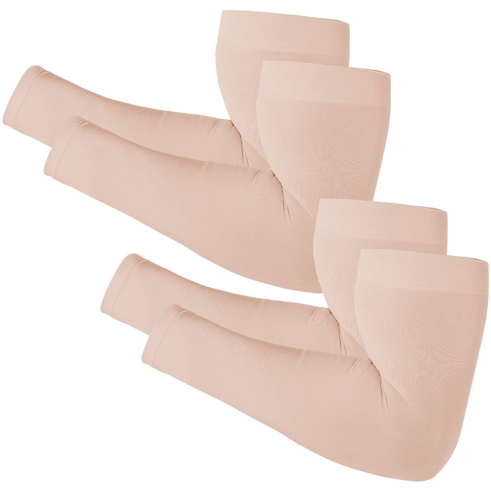 Newbyinn Arm Sleeves for Men Women, Size L - XL, UV Sun Protection Sleeve to Cover Tattoo, Cooling Compression Arm Cover