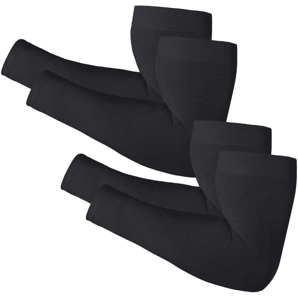 Newbyinn Arm Sleeves for Men Women, Size L - XL, UV Sun Protection Sleeve to Cover Tattoo, Cooling Compression Arm Cover
