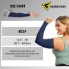 Newbyinn Arm Sleeves for Men Women, Size L - XL, UV Sun Protection Sleeve to Cover Tattoo, Cooling Compression Arm Cover view 2