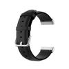 BabyValley Band Compatible with Fitbit Vresa 4/Versa 3 Band Leather Wristband Replacement Bracelet Strap for Versa 3/Sense (Black) view 4