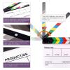 Swpeet 8Pcs 10"x12" Acrylic Film Movie Clapboard Kit, Magnetic Blackboard Eraser, M3 Hex Wrench and 5Pcs Custom Pens Dry Erase Director Clapper Coating Board Slate for Film Fans view 4